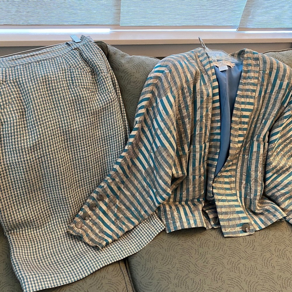 Elegant Unique Japanese Linen Suit